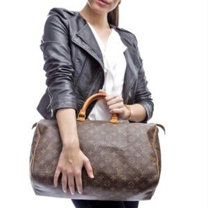 Auth Louis Vuitton Speedy 40 Satchel #44075L46B